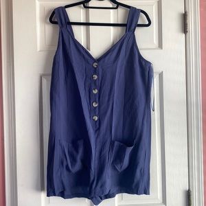 Navy Romper